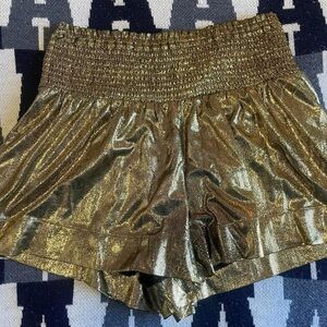Gold shorts, size M (run big)